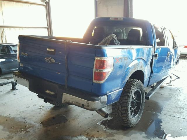 1FTFW1ET4DFA69973 - 2013 FORD F150 SUPER BLUE photo 4