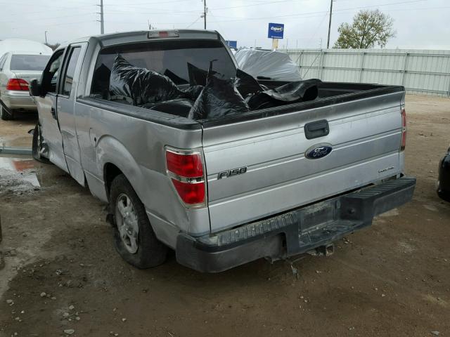 1FTFX1CF3BFD15547 - 2011 FORD F150 SUPER SILVER photo 3