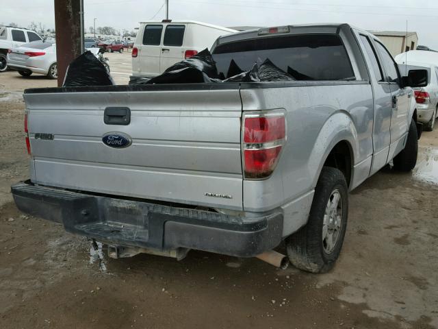 1FTFX1CF3BFD15547 - 2011 FORD F150 SUPER SILVER photo 4