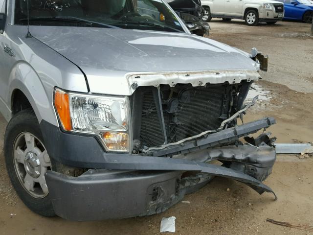 1FTFX1CF3BFD15547 - 2011 FORD F150 SUPER SILVER photo 9