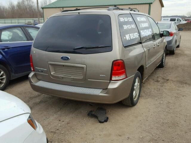 2FMDA522X4BA55856 - 2004 FORD FREESTAR S TAN photo 4