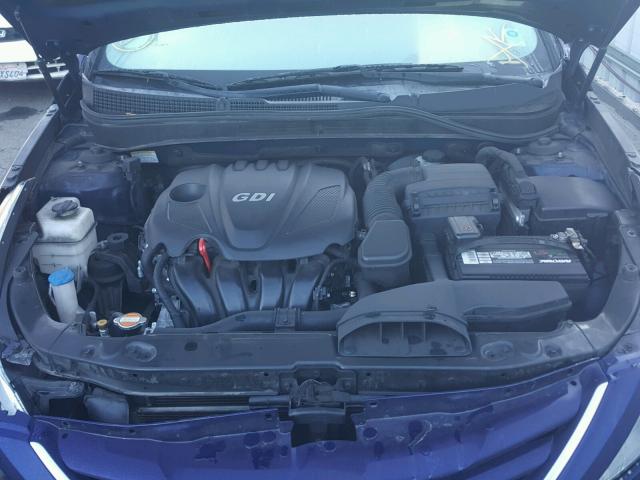 5NPEB4AC3BH030146 - 2011 HYUNDAI SONATA GLS BLUE photo 7