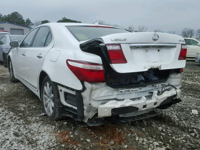 JTHBL46F585082744 - 2008 LEXUS LS 460 WHITE photo 3