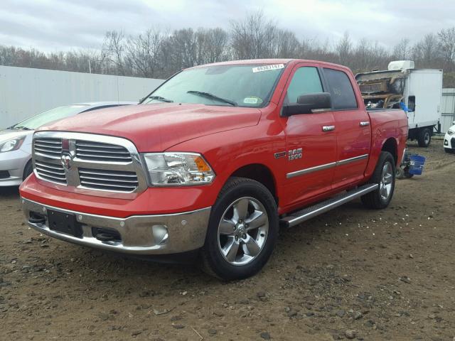 1C6RR7LM1FS720383 - 2015 RAM 1500 SLT RED photo 2