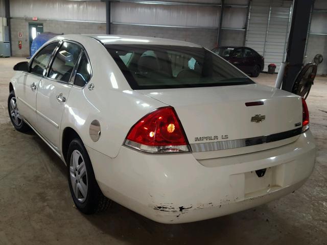 2G1WB58K181209845 - 2008 CHEVROLET IMPALA LS WHITE photo 3