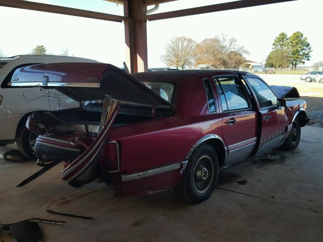 1LNLM82W9RY615027 - 1994 LINCOLN TOWN CAR S RED photo 4