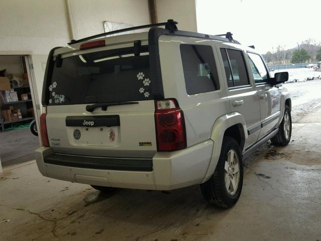 1J8HG48P47C529430 - 2007 JEEP COMMANDER SILVER photo 4