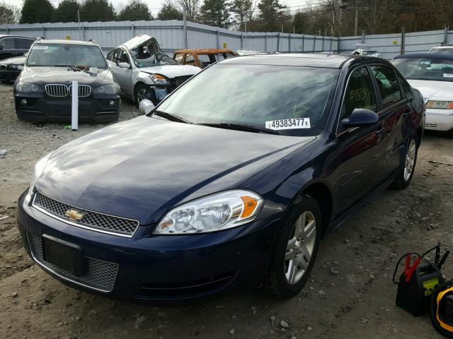 2G1WG5E33C1217968 - 2012 CHEVROLET IMPALA LT BLUE photo 2