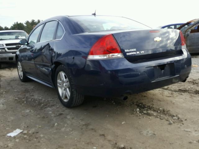 2G1WG5E33C1217968 - 2012 CHEVROLET IMPALA LT BLUE photo 3