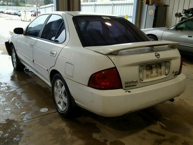 3N1CB51D96L546820 - 2006 NISSAN SENTRA 1.8 WHITE photo 3