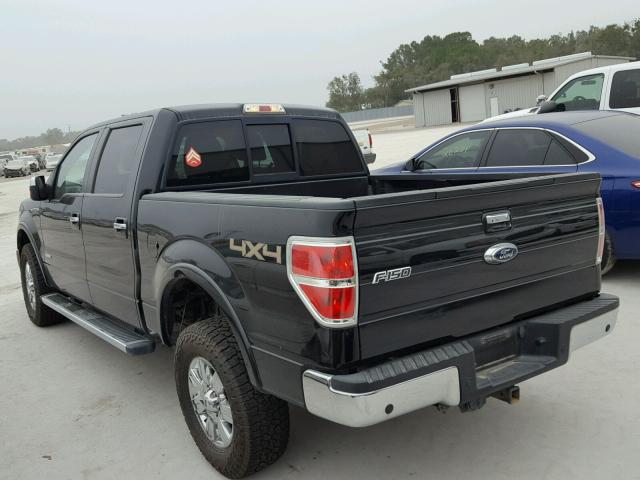 1FTFW1ET0BFB94613 - 2011 FORD F150 SUPER BLACK photo 3