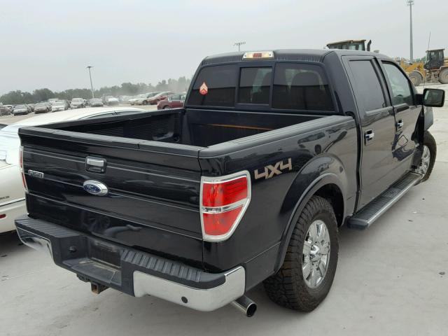 1FTFW1ET0BFB94613 - 2011 FORD F150 SUPER BLACK photo 4