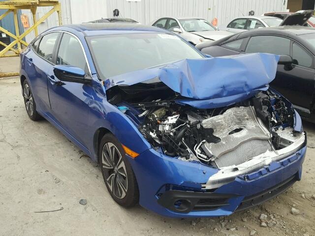 2HGFC1F38HH637915 - 2017 HONDA CIVIC EX BLUE photo 1