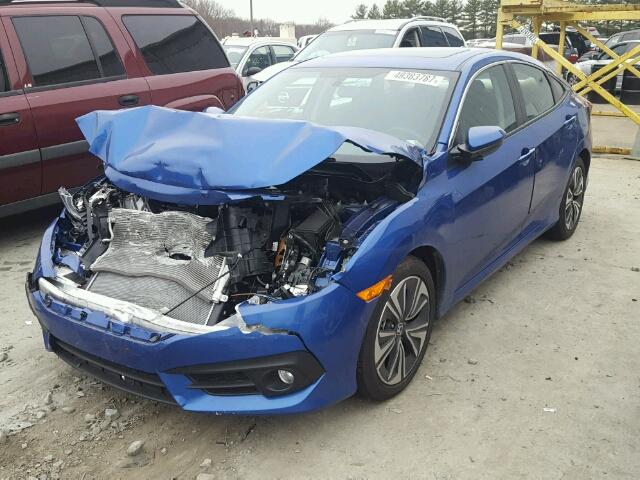 2HGFC1F38HH637915 - 2017 HONDA CIVIC EX ლურჯი ფოტო 2