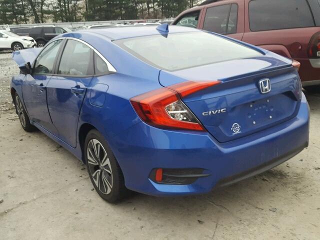 2HGFC1F38HH637915 - 2017 HONDA CIVIC EX ლურჯი ფოტო 3