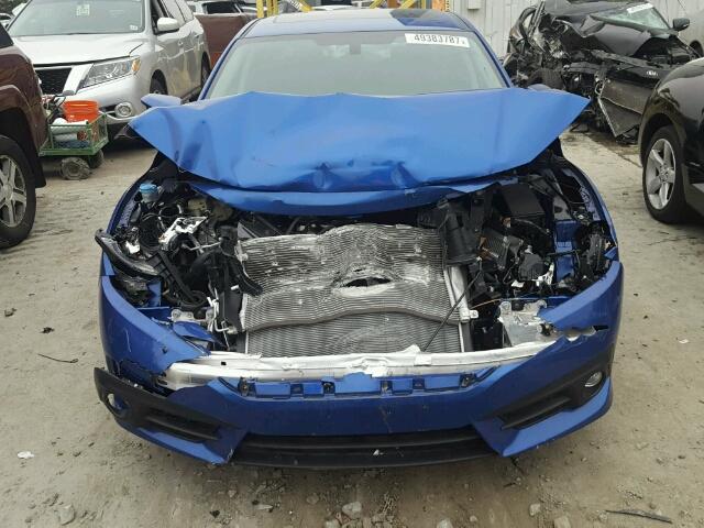 2HGFC1F38HH637915 - 2017 HONDA CIVIC EX BLUE photo 9