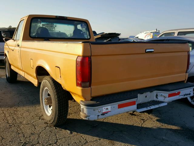 2FTHF25H1SCA63793 - 1995 FORD F250 YELLOW photo 3