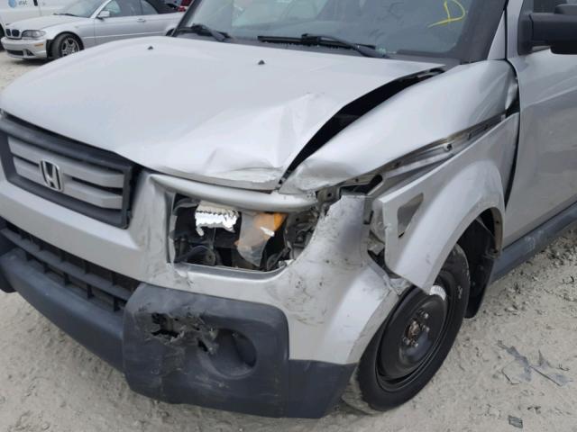 5J6YH18798L017306 - 2008 HONDA ELEMENT EX SILVER photo 9