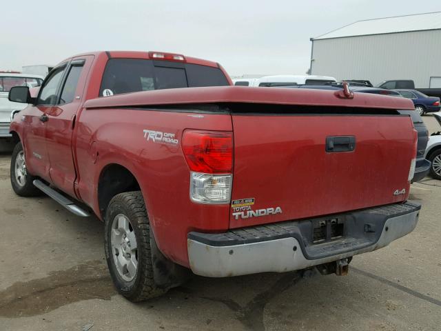 5TFUY5F10CX213999 - 2012 TOYOTA TUNDRA DOU RED photo 3