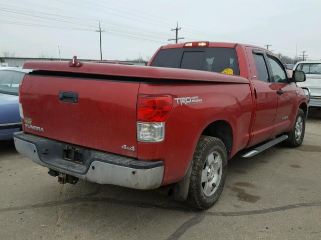 5TFUY5F10CX213999 - 2012 TOYOTA TUNDRA DOU RED photo 4