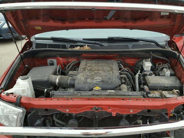 5TFUY5F10CX213999 - 2012 TOYOTA TUNDRA DOU RED photo 7