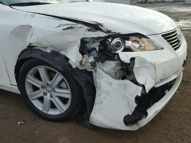 JTHBJ46G872014923 - 2007 LEXUS ES 350 WHITE photo 9