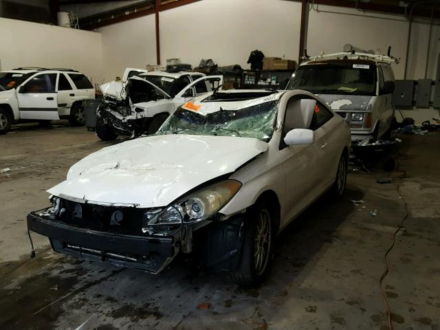 4T1CA38P24U021391 - 2004 TOYOTA CAMRY SOLA WHITE photo 2