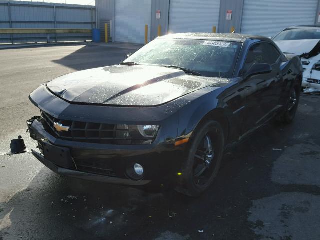 2G1FB1E38C9148199 - 2012 CHEVROLET CAMARO LT BLACK photo 2