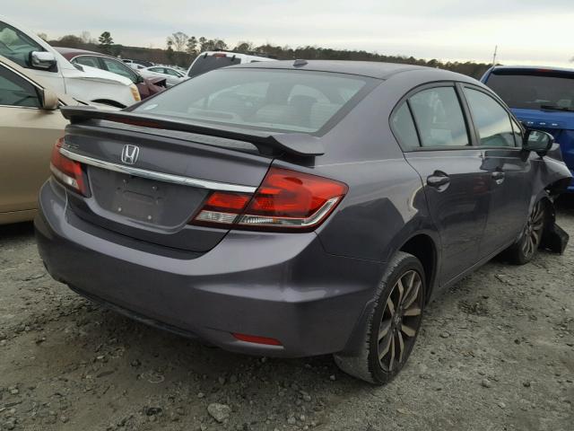 19XFB2F97EE085102 - 2014 HONDA CIVIC EXL GRAY photo 4