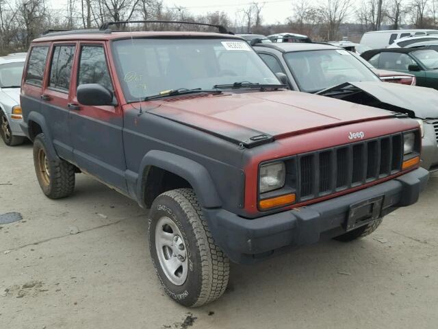 1J4FJ68SXWL285677 - 1998 JEEP CHEROKEE S RED photo 1