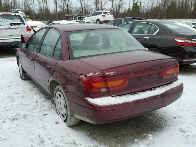 1G8ZK52702Z159926 - 2002 SATURN SL2 MAROON photo 3