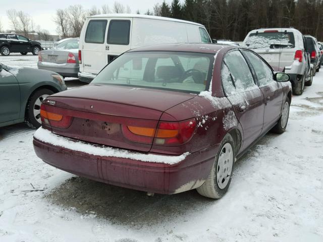 1G8ZK52702Z159926 - 2002 SATURN SL2 MAROON photo 4