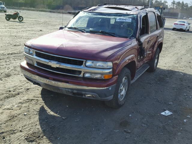 1GNEK13Z24J164373 - 2004 CHEVROLET TAHOE K150 BURGUNDY photo 2