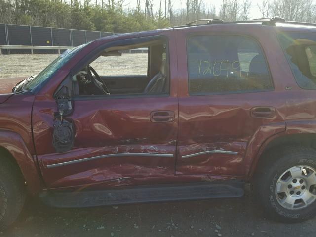 1GNEK13Z24J164373 - 2004 CHEVROLET TAHOE K150 BURGUNDY photo 9