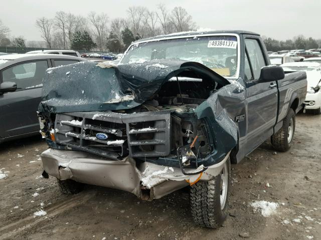 1FTEF15Y1RLB16750 - 1994 FORD F150 GREEN photo 2