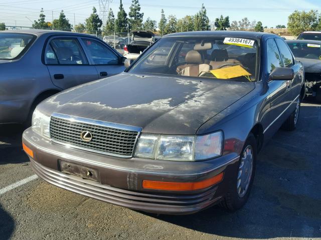 JT8UF11E6L0041168 - 1990 LEXUS LS 400 BROWN photo 2