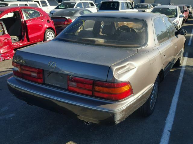 JT8UF11E6L0041168 - 1990 LEXUS LS 400 BROWN photo 4