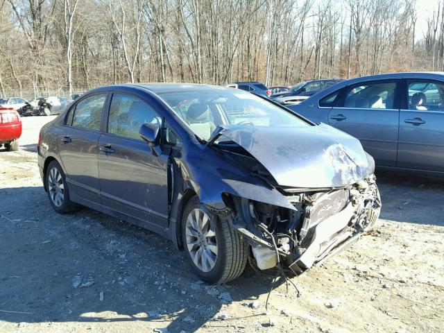 2HGFA1F84AH550021 - 2010 HONDA CIVIC EX BLUE photo 1