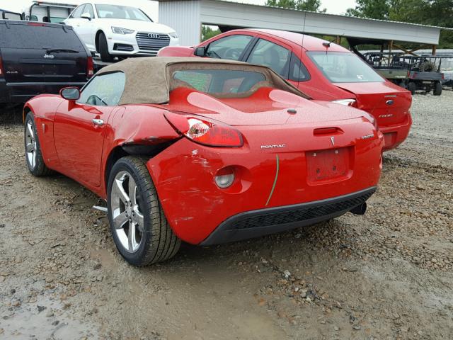 1G2MB35B07Y110697 - 2007 PONTIAC SOLSTICE RED photo 3