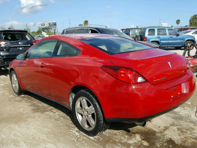 1G2ZH17N874178284 - 2007 PONTIAC G6 GT RED photo 3