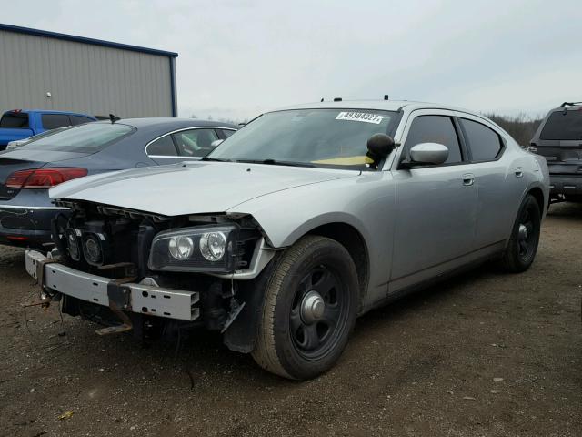 2B3KA43V69H635416 - 2009 DODGE CHARGER SILVER photo 2