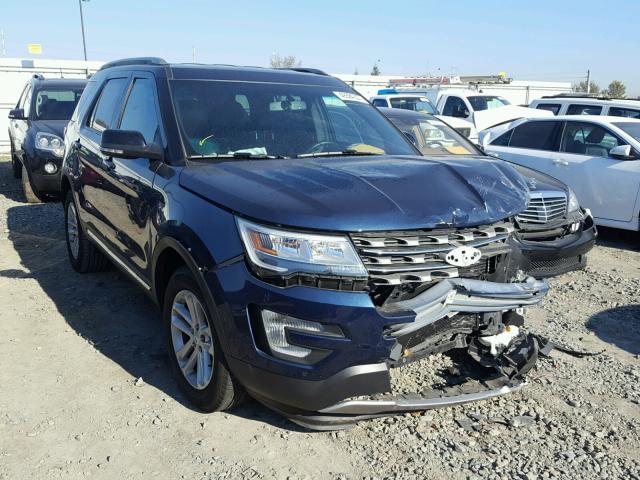 1FM5K7DH1HGA12648 - 2017 FORD EXPLORER X BLUE photo 1