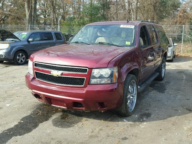 3GNFC16078G134064 - 2008 CHEVROLET SUBURBAN C BURGUNDY photo 2