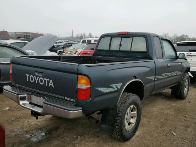 4TAVN73K7SZ057657 - 1995 TOYOTA TACOMA XTR GREEN photo 4