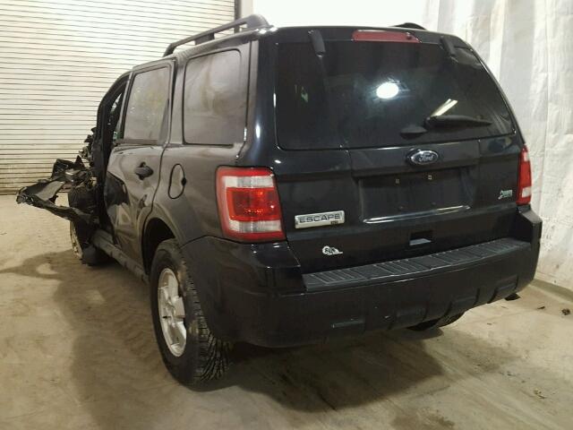 1FMCU9DGXCKA97869 - 2012 FORD ESCAPE XLT BLACK photo 3