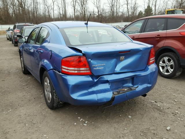 1B3LC46J48N241023 - 2008 DODGE AVENGER SE BLUE photo 3