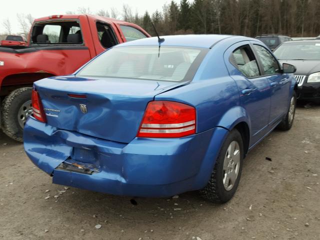 1B3LC46J48N241023 - 2008 DODGE AVENGER SE BLUE photo 4