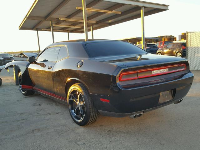 2C3CDYAG5DH607111 - 2013 DODGE CHALLENGER BLACK photo 3