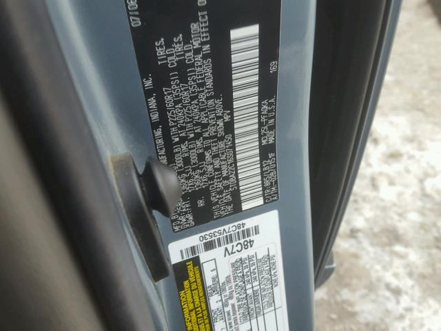 5TDBA22C16S071450 - 2006 TOYOTA SIENNA XLE BLUE photo 10