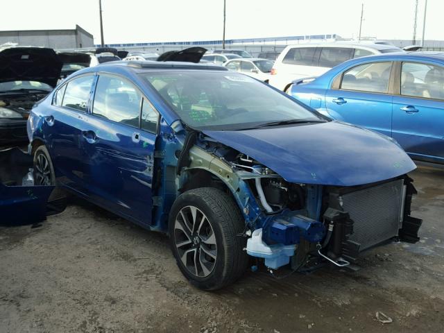 2HGFB2F85FH551933 - 2015 HONDA CIVIC EX BLUE photo 1